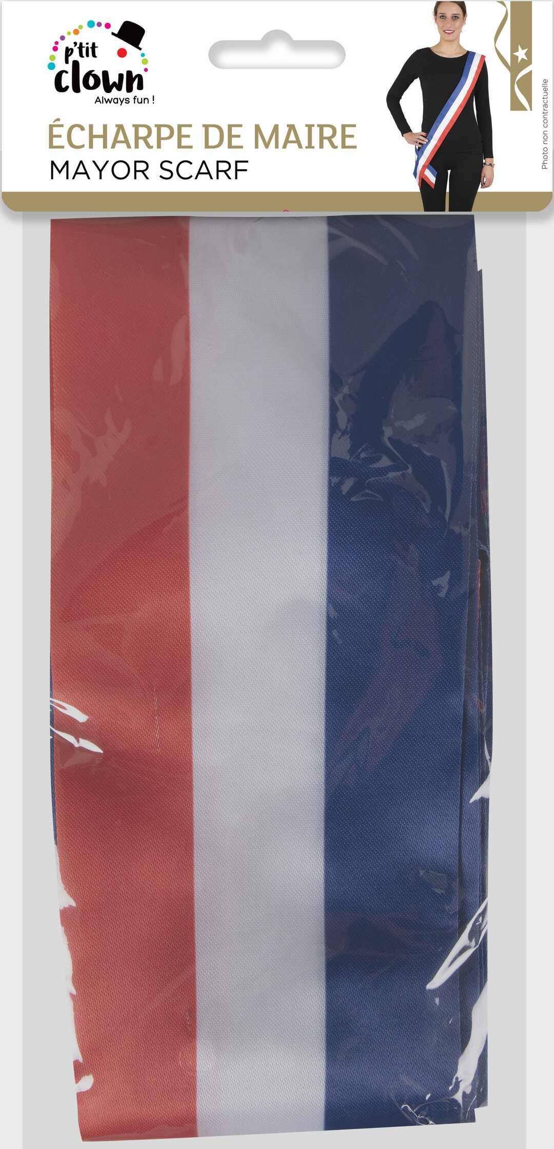 Écharpe de maire / Écharpe Tissu Tricolore Bleu Blanc Rouge / La Maison Du Déguisement