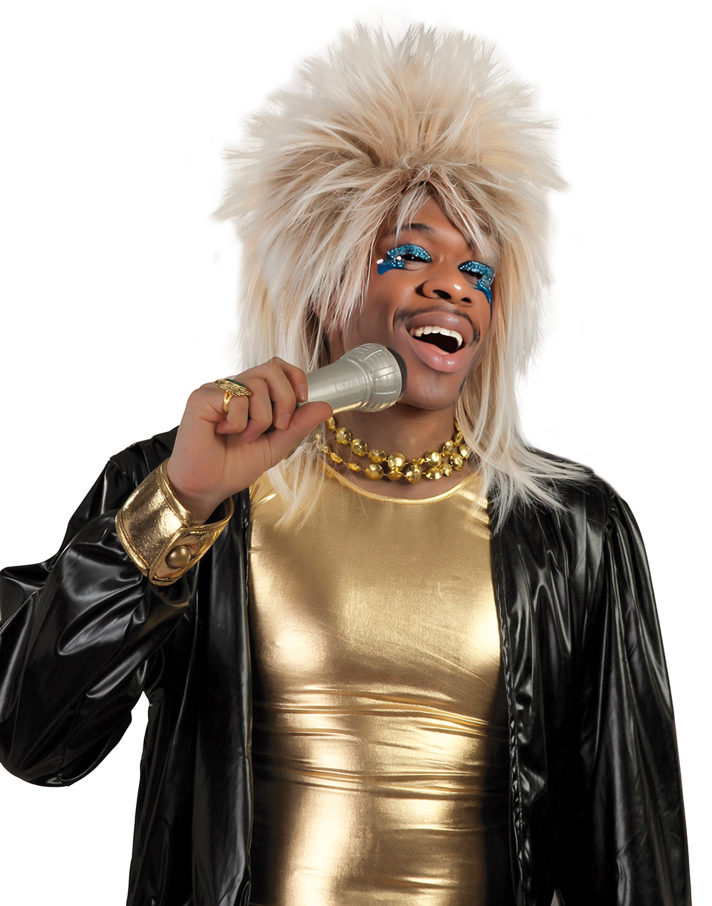 Perruque Rock Star Blond / Perruque Popstar Blonde / Perruque Disco Blonde / La Maison Du Déguisement