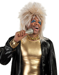 Perruque Rock Star Blond / Perruque Popstar Blonde / Perruque Disco Blonde / La Maison Du Déguisement