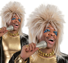 Perruque Rock Star Blond / Perruque Popstar Blonde / Perruque Disco Blonde / La Maison Du Déguisement