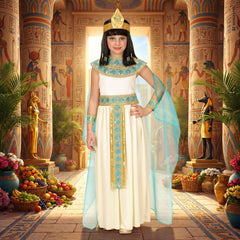 Déguisement Cléopâtre Reine du Nil Enfant / Costume Cléopâtre, Reine Egyptienne Enfant / La Maison Du Déguisement