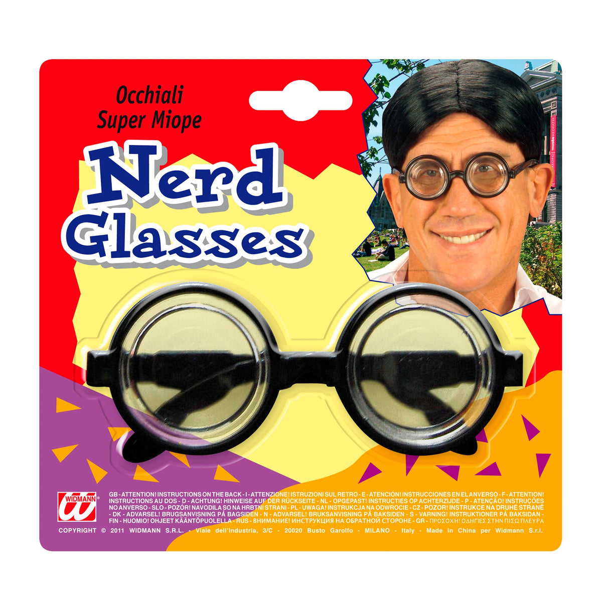 Lunettes myope / Lunettes de Nerd / Lunettes Intello myope / Lunettes de Geek / La Maison Du déguisement