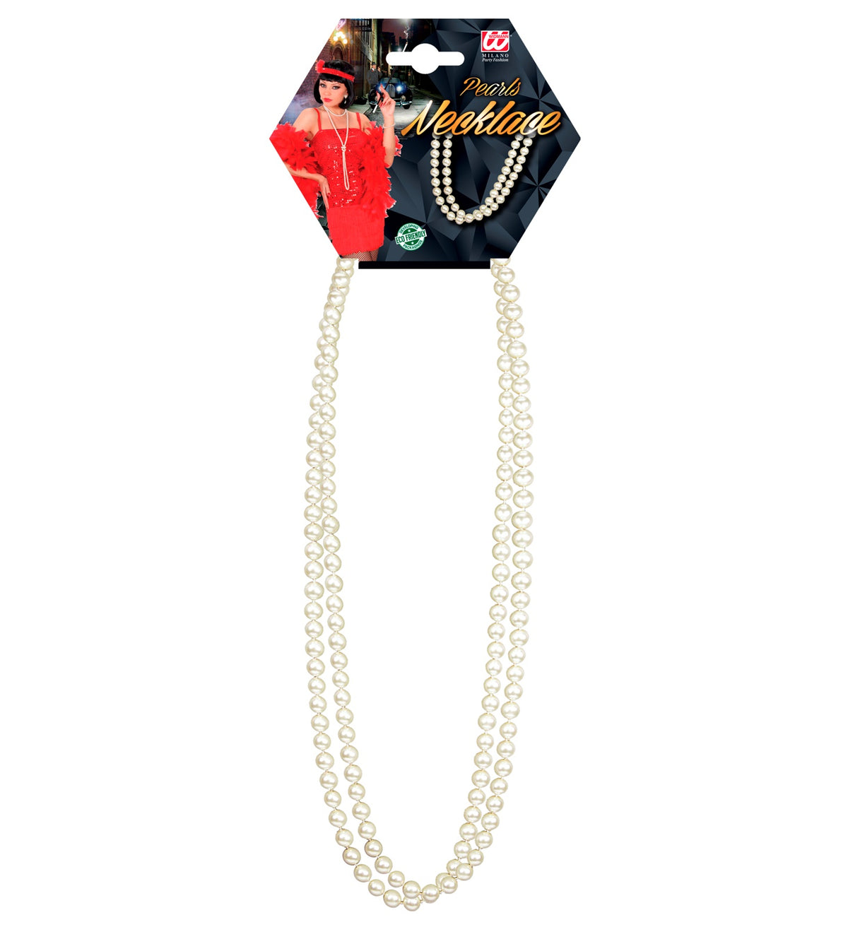 Collier Perles Blanc Années 30 / Collier Blanc Charleston / Collier Belle époque Blanc / Sautoir Fausses Perles Blanc Nacré / La maison Du Déguisement