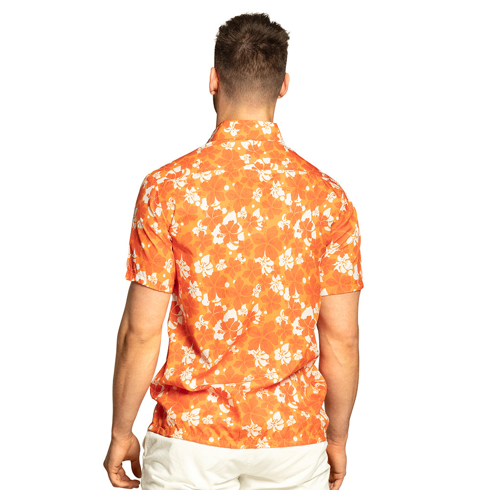Chemise Hawaï Orange / La Maison Du déguisement