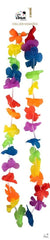Collier Hawaïen Multicolore | Collier de fleurs arc-en-ciel | La Maison du Déguisement