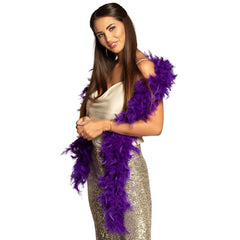 Boa en Plumes Violet / Boa Violet / La Maison Du Déguisement