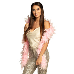 Boa en Plumes Rose Clair / Boa Rose Pâle / La Maison Du Déguisement