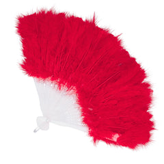 Eventail Plumes Rouge / La Maison Du Déguisement