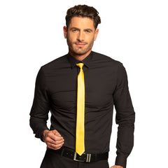 Cravate Jaune Fluo / Cravate Fine Néon Jaune / La Maison Du déguisement