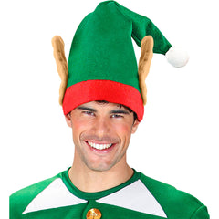 Bonnet Lutin De Noël / Chapeau Elfe Qui Aide Le Père Noël Avec Oreilles / La Maison Du Déguisement