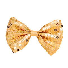 Noeud Papillon paillettes sequins Or / La maison du Déguisement