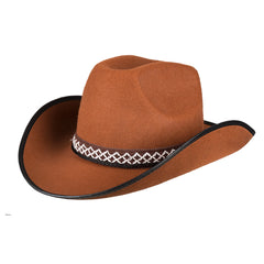 Chapeau de Cowboy Marron / Chapeau Cow boy Shérif Marron / La Maison du Déguisement