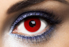 Lentilles fantaisie journalière Rouge / Lentilles Oeil Rouge Journalière / La Maison Du Déguisement