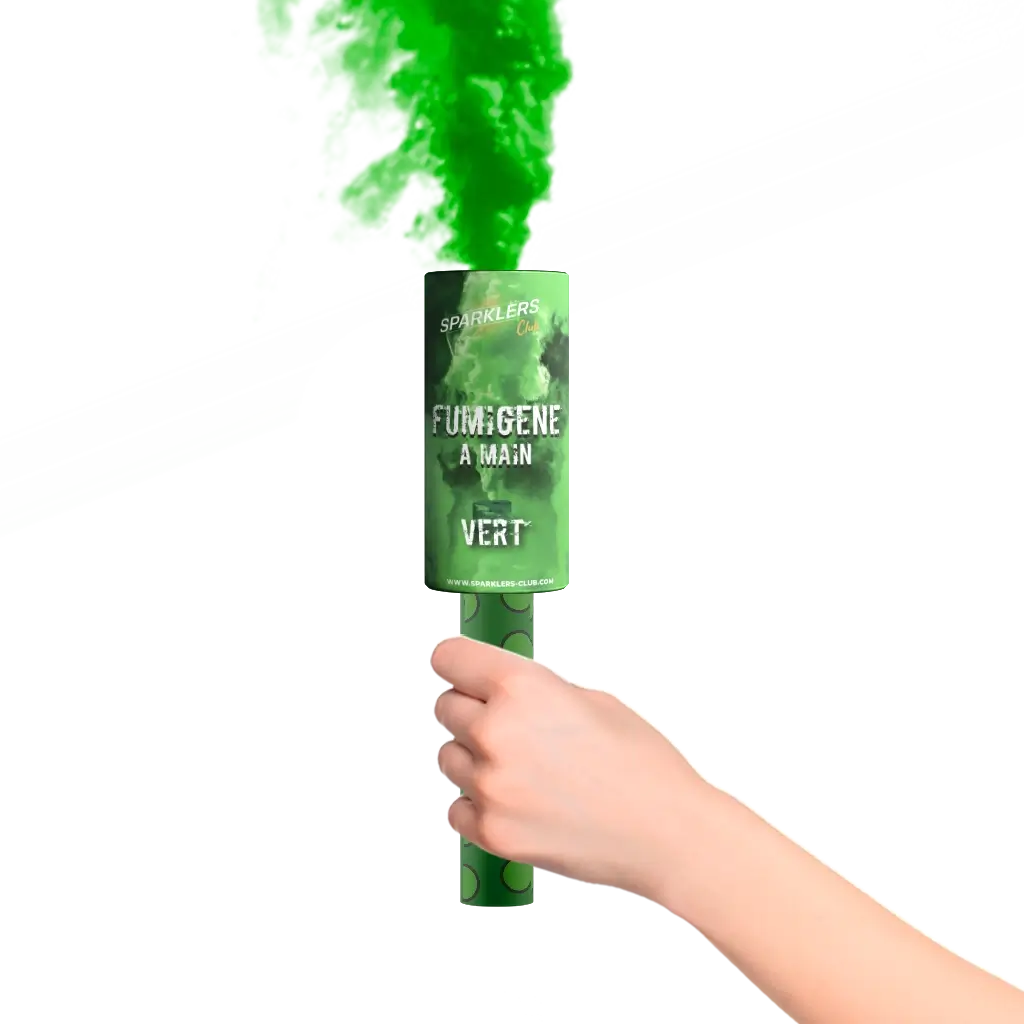 Fumigène à Main Vert / FUMIGENE A MAIN 45 SEC VERT / La Maison Du Déguisement