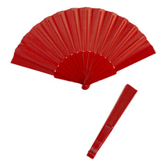 Eventail en Tissu Rouge / Eventail Espagnol en Tissu / La Maison Du Déguisement