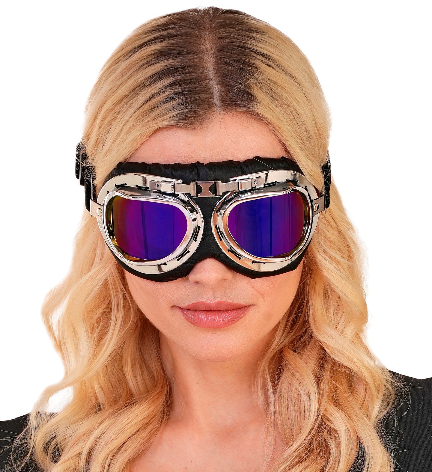 Lunettes Pilote Rétro Argent / Lunettes Aviateur Rétro Argent / La Maison Du Déguisement