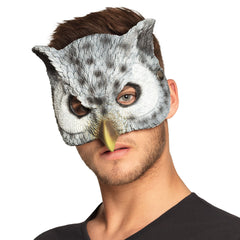 Masque Demi-Visage Chouette en Mousse | Accessoire Déguisement Chouette | La Maison du Déguisement