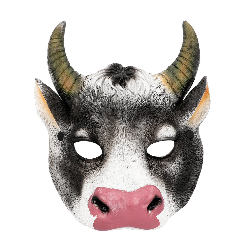 Masque Demi-Visage Vache en Mousse / Masque en Mousse Vache / La Maison du Déguisement