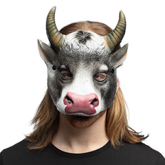 Masque Demi-Visage Vache en Mousse / Masque en Mousse Vache / La Maison du Déguisement
