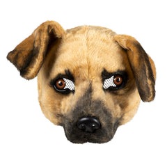 Masque Demi-Visage peluche Chien / Masque Chien / Masque de Chien avec fourrure / La Maison Du Déguisement