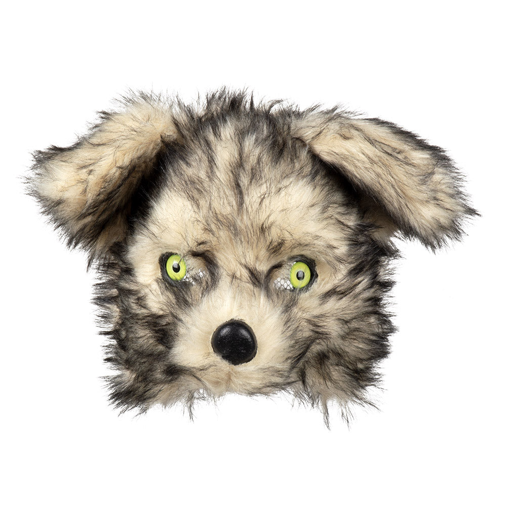 Masque Demi-Visage Loup en Peluche / Demi Masque Loup garou / Masque Loup garou / La Maison du Déguisement