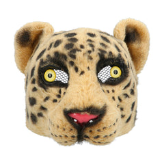 Masque Demi-Visage Léopard en Peluche / Demi Masque Léopard / Masque Léopard / La Maison du Déguisement