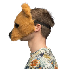 Masque Demi-Visage Ours en peluche / Masque de Ours Fourrure /  Demi Masque Ours / La Maison du Déguisement