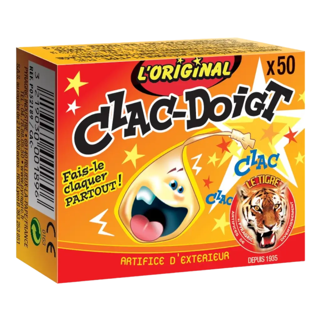 Clac’ Doigts / Pétards Claque doigts LE TIGRE® / La Maison Du Déguisement