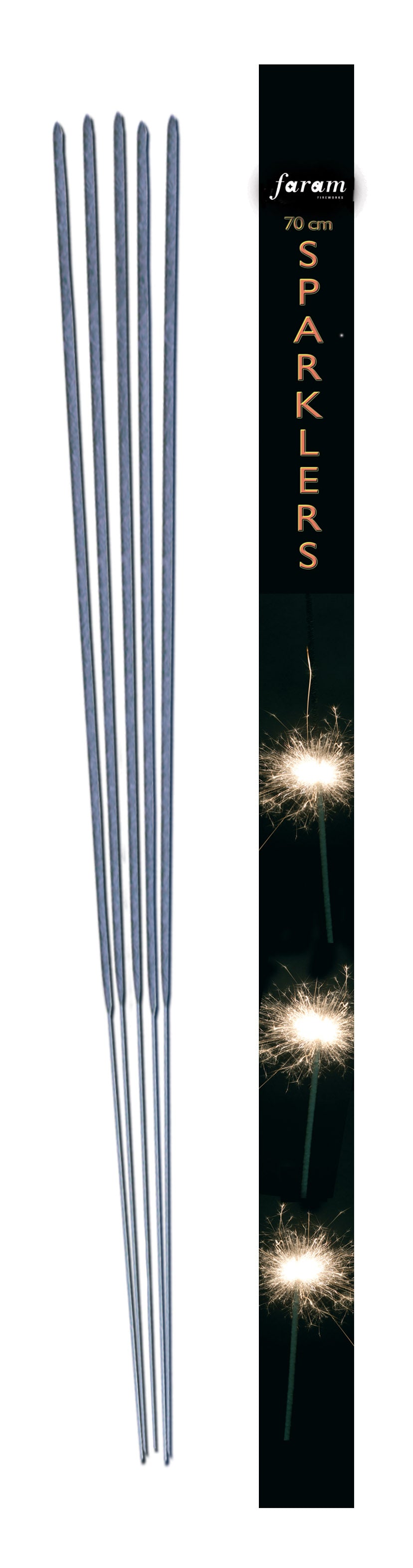 Cierges Magiques 70cm Argent X5 / Cierge Magique 70cm Lot De 5 - F1 / La Maison Du Déguisement