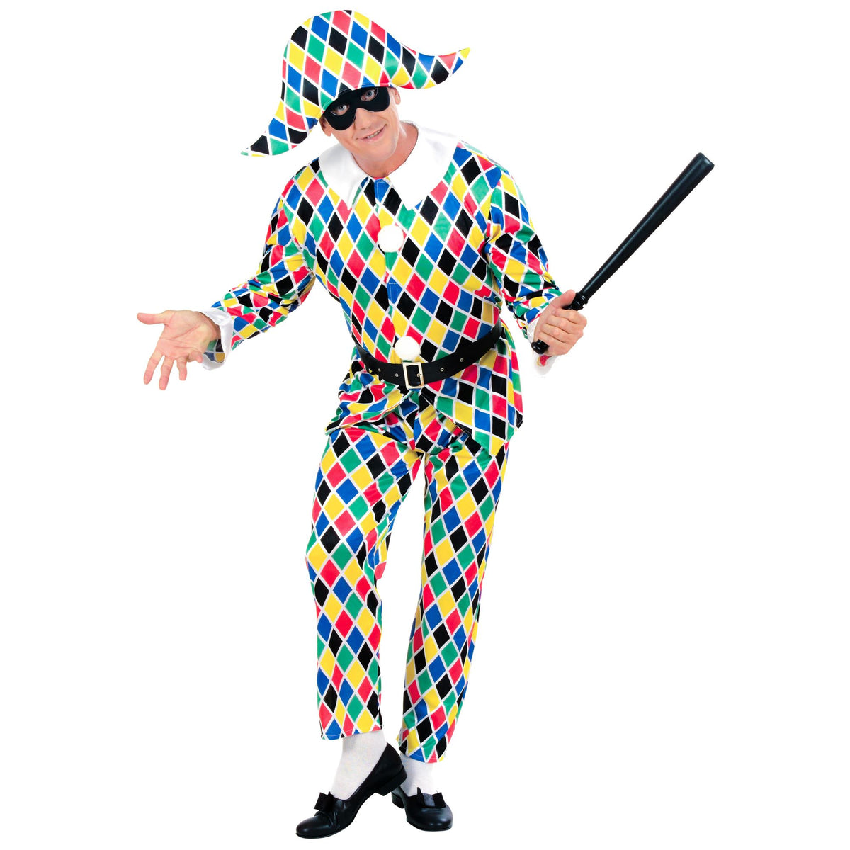 Location Déguisement Arlequin Luxe Adulte / Location Costume Arlequin, Clown Luxe / La Maison Du Déguisement