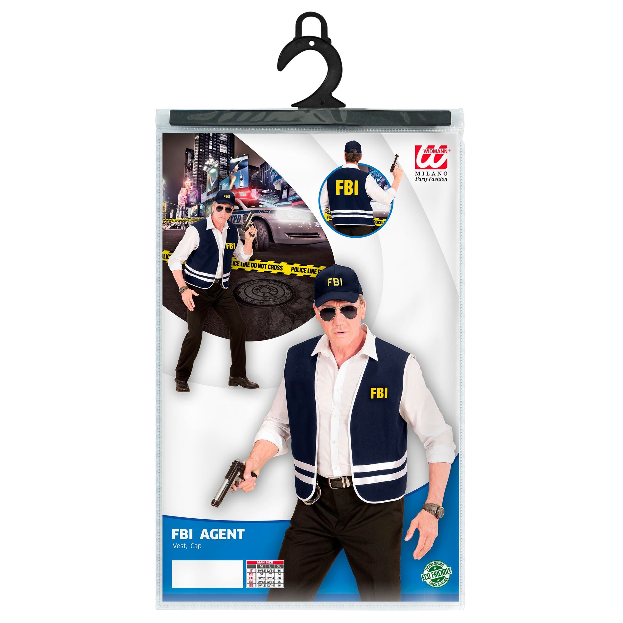 Déguisement Kit De Police FBI / Costume Set FBI / Agent Gilet et casquette FBI / la Maison Du Déguisement