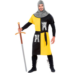 Déguisement Chevalier Jaune / Costume Croisé Jaune / Costume Guerrier Médiévale Jaune / La Maison Du Déguisement