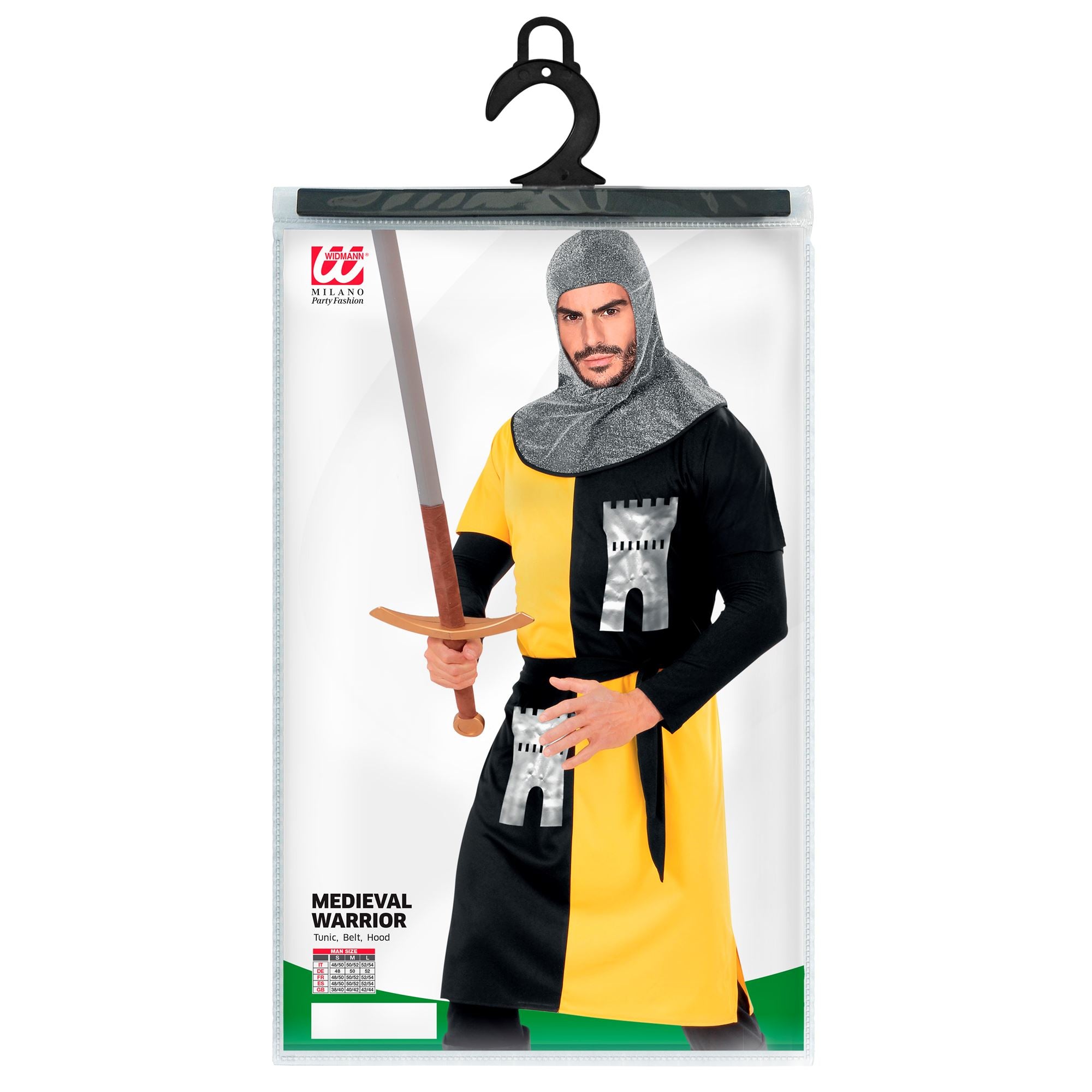 Déguisement Chevalier Jaune / Costume Croisé Jaune / Costume Guerrier Médiévale Jaune / La Maison Du Déguisement