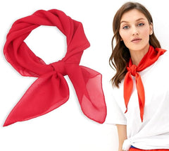 Foulard Rouge / Écharpe en Satin Rouge / La Maison Du Déguisement