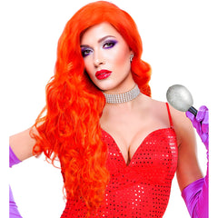 Perruque Jessica Rouge / Perruque Cheveux Long Rouge / La Maison Du Déguisement