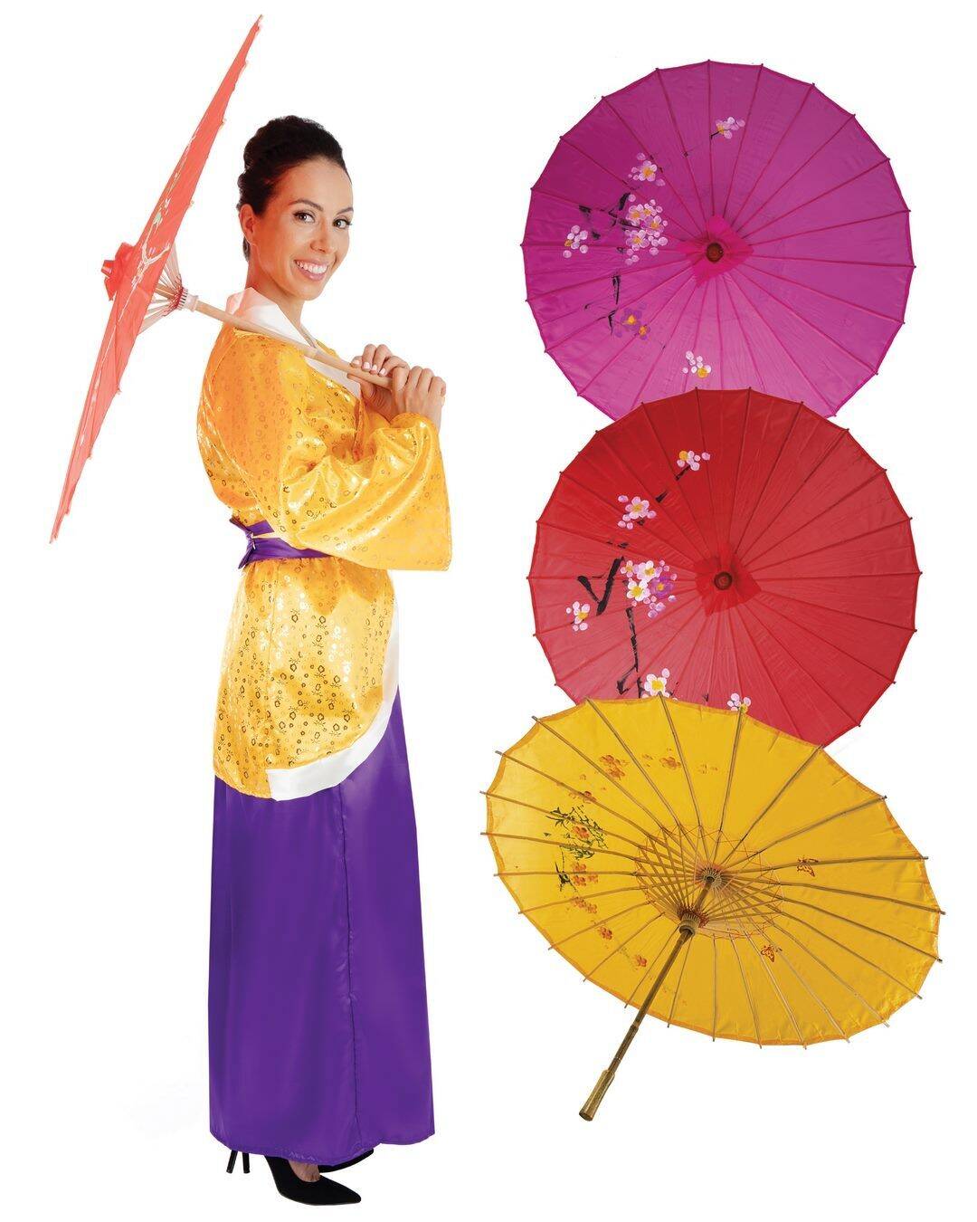 Ombrelle Japonaise en Tissu / Ombrelle chinoise / La Maison Du Déguisement