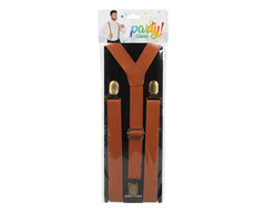Bretelles Marron simili cuir