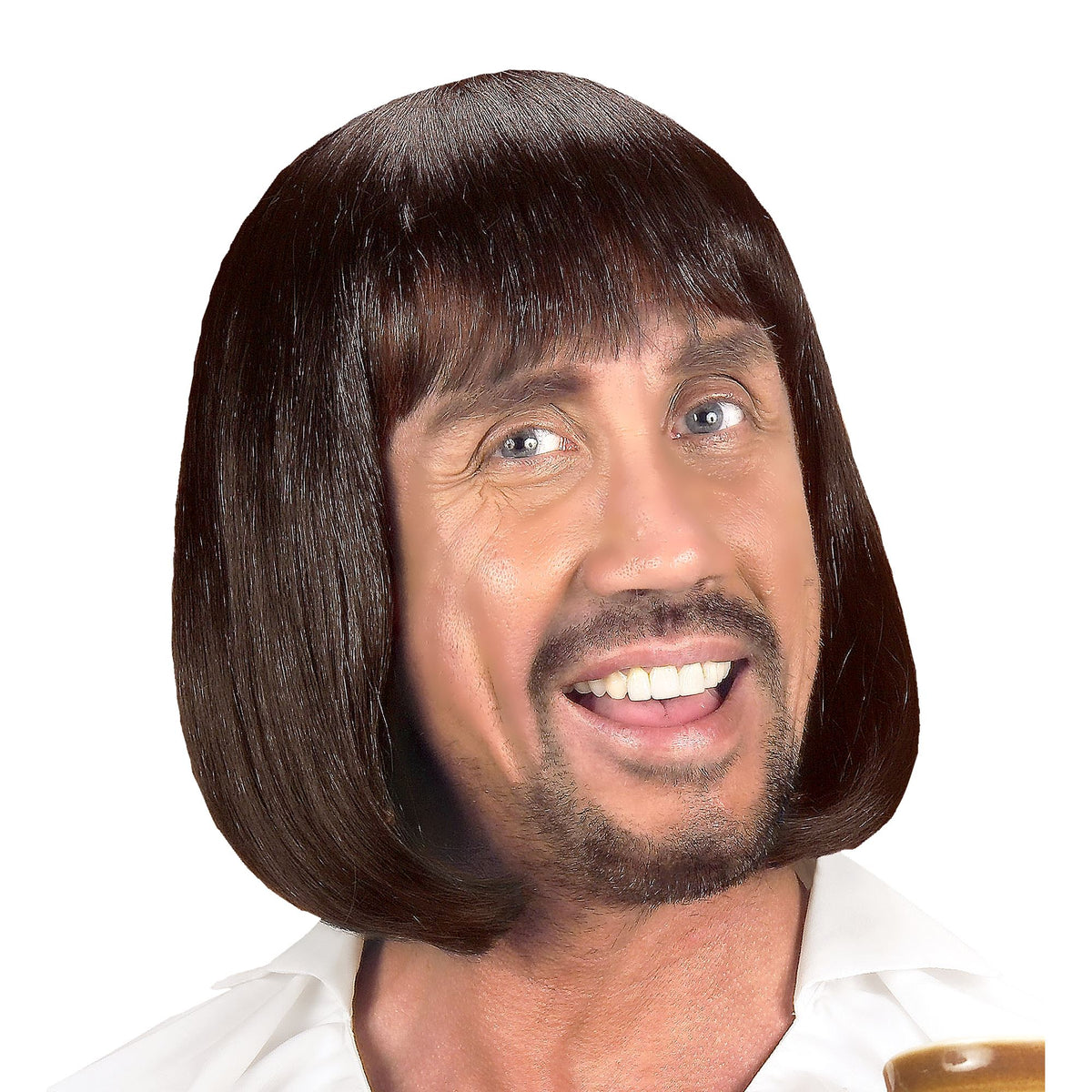 Perruque Médiévale Homme Brune / Perruque Homme Moyen âge Marron / La Maison Du Déguisement