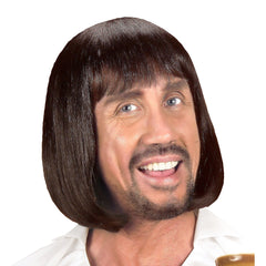 Perruque Médiévale Homme Brune / Perruque Homme Moyen âge Marron / La Maison Du Déguisement