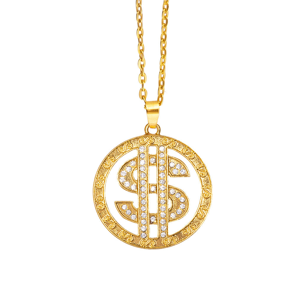 Collier Dollar Gems | Accessoire Bling-Bling & Hip-Hop | La Maison du Déguisement