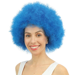 Perruque Afro Jimmy Bleu / Perruque Afro Groove Bleu / La Maison du Déguisement