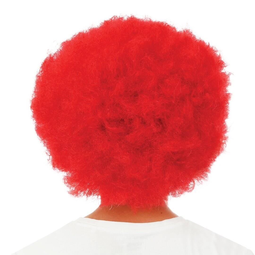 Perruque Afro Jimmy Rouge / Perruque Afro Groove Rouge / La Maison du Déguisement