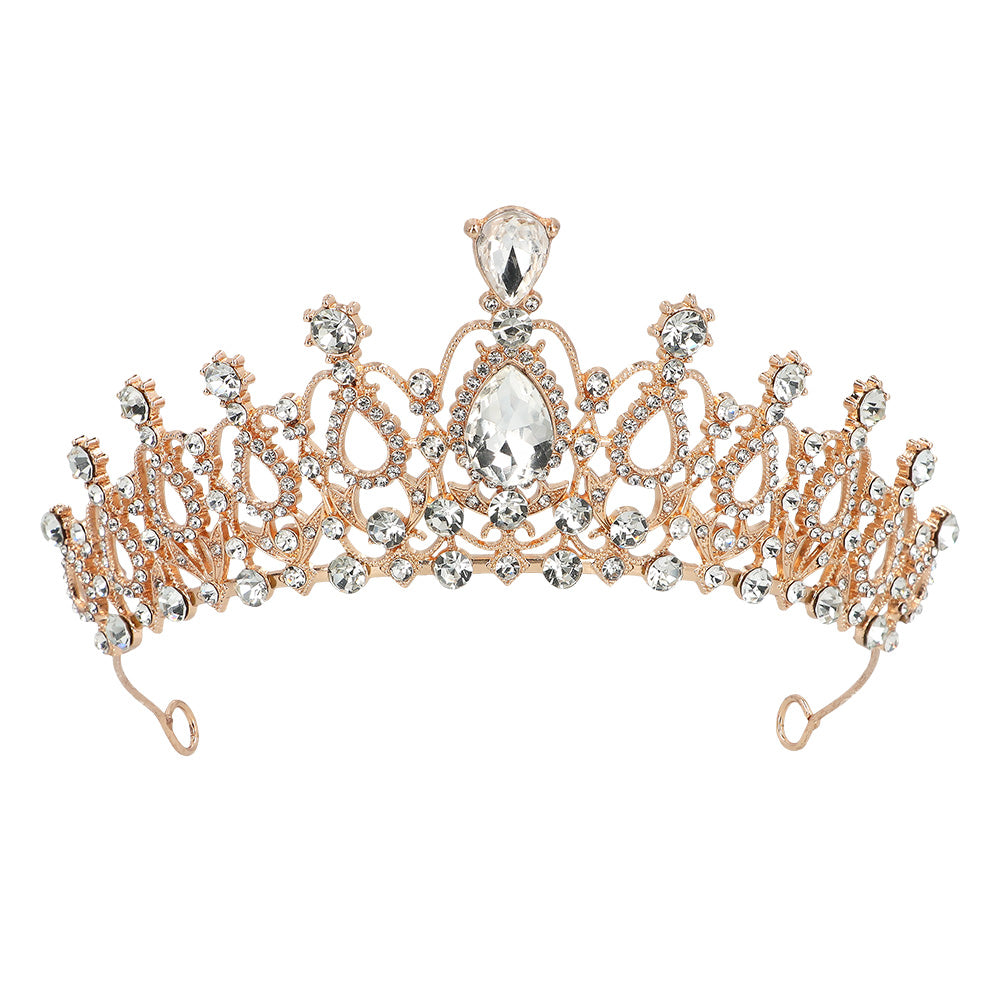 Diadème de Princesse Luxe / Tiare Métal Royal Sophia / Couronne Royal Lady / La Maison du Déguisement