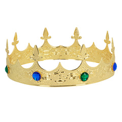 Couronne Royal Métal Or / Couronne De Roi Doré / Couronne Reine Médiéval Or / La Maison Du Déguisement