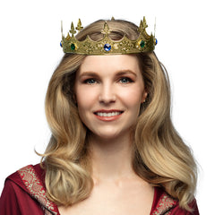 Couronne Royal Métal Or / Couronne De Roi Doré / Couronne Reine Médiéval Or / La Maison Du Déguisement