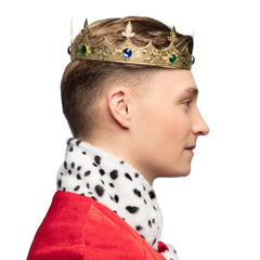 Couronne Royal Métal Or / Couronne De Roi Doré / Couronne Reine Médiéval Or / La Maison Du Déguisement