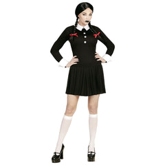 Déguisement Écolière Sombre Femme / Costume Mercredi Fille Sombre Adulte / La Maison Du Déguisement