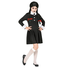 Déguisement Écolière Sombre Fille / Costume Mercredi Fille Sombre Enfant / La Maison Du Déguisement