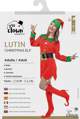 Déguisement Lutin De Noël Adulte / Costume Elfe Velours Femme / La Maison Du Déguisement