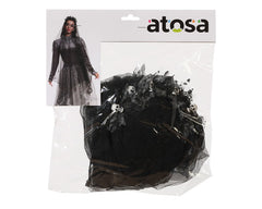 Voile De Mariée Noir / Serre tête Voile Mariée Gothique Noir / Voile Noir Halloween Avec Tête De Mort / La Maison Du Déguisement